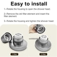thumbnail image 2 of Shower Filter Replacement , Shower Filter Compatible with Shower Head Filter Replacement, 2 of 5