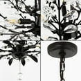 thumbnail image 6 of JONATHAN Y Diantha 28.5" 7-Light Contemporary Bohemian Iron/Acrylic LED Pendant, Oil Rubbed Bronze/Clear, 6 of 13