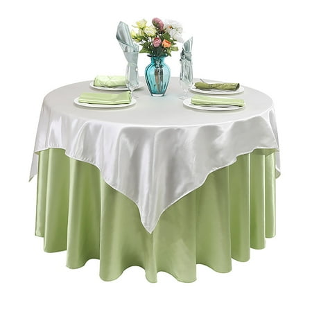 

Round Tablecloth Nordic Solid Color Tablecloth With Square Cloth Polyester Table Cover For Conference Wedding Cocktail Party Banquet-T-120cm+75cm