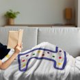 thumbnail image 3 of 13th Birthday Soft Flannel Fleece Throw Blanket, Colorful Burning Candles Number 13 Party Objects Print, Cozy Plush for Indoor and Outdoor Use, 50" x 70", Multicolor, by Ambesonne, 3 of 5