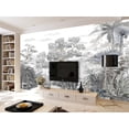thumbnail image 4 of Papel tapiz mural de plantas y árboles en blanco y negro del sudeste personalizado para sala de estar, mejoras para el hogar, papel tapiz de arte 3D para decoración del hogar, 4 of 5