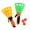 Green+Yellow, variant on Kids Docking Interactive Throwing Catching Ball Launching Catapult Ball Toys,Outdoor Parent-Child Toy Ball Catcher,2 launchers + 3 Balls Blue+Yellow