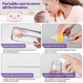 thumbnail image 3 of ExquisiteBaby Bottle Brush with Drying Rack, Portable Travel Bottle Cleaner Kit, for Cleaning, Nipple Brush, Straw Cleaner, 3 of 5