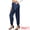 Royal Blue, variant on DARING DIVA Women's Satin Straight Leg Ankle Length Joggers X-Small Black