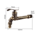 thumbnail image 2 of DOLITY Outdoor Garden Taps Kitchen Laundry Lavatory Mop Sink Tap Washing Machine Bronze, 2 of 6