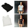 thumbnail image 1 of 2 Piezas 1/12 Escala Ropa Chaleco Apto Para Muñeca de Acción Baoblaze Negro Blanco, 1 of 8