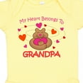 thumbnail image 4 of Inktastic Heart Belongs to Grandpa Girls Baby Bodysuit, 4 of 5