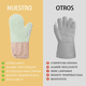 thumbnail image 4 of Guantes De Horno De Silicona Resistentes Al Calor 8pcs Lab.G, Verde, 4 of 5