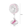 thumbnail image 3 of Lámpara de escritorio con ventilador plegable con ventilador de luz de emergencia LED de 1600 mAh (carga USB rosa) Ndcxsfigh Libre de BPA, 3 of 6