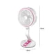 thumbnail image 3 of Lámpara de escritorio con ventilador plegable con ventilador de luz de emergencia LED de 1600 mAh (carga USB rosa) Tmvgtek Libre de BPA, 3 of 6