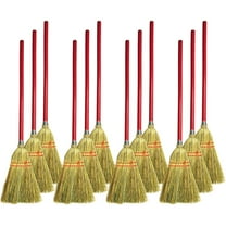 Genuine Joe Lobby Toy Broom - 34" Handle Length - Wood Handle - 12 / Carton - Natural