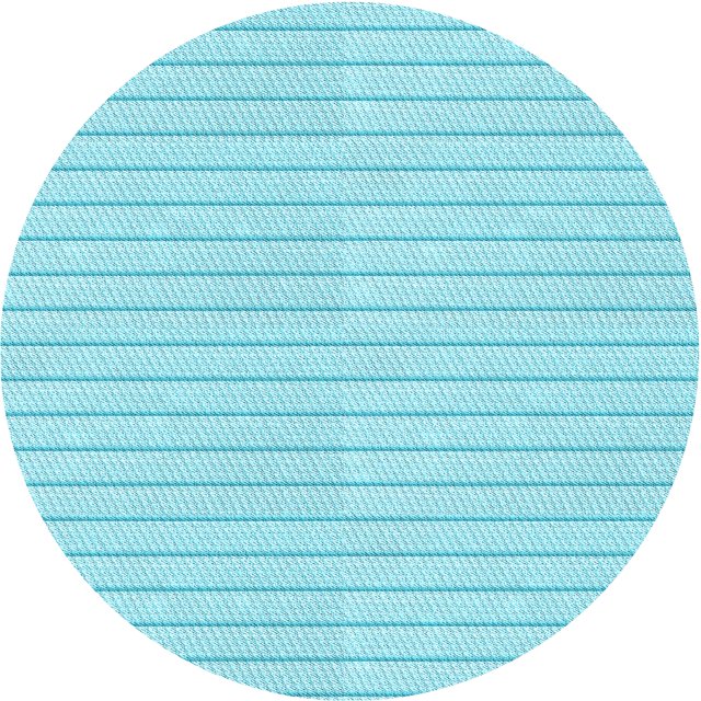Ahgly Company Machine Washable Indoor Round Transitional Blue Diamond Blue Area Rugs, 8' Round
