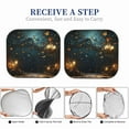 thumbnail image 5 of Kdxio Magical Library Butterfly Night Print 2-Piece Sun Shade Front Windshield - Foldable Car Front Window Sunshades for Most Sedans SUV Truck, 5 of 5