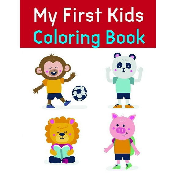 Pet Cartoon: My First Kids Coloring Book: Funny, Beautiful and Stress Relieving Unique Design for Baby, kids learning (Paperback)