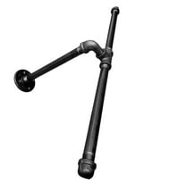 Raindrops Industrial Vintage Clothes Rack Black Iron 1Pack 19.7X9.8X5.9In