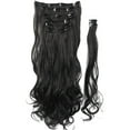 thumbnail image 2 of SAYFUT 17"-24" Curly Clip in Synthetic Hair Extensions, Style T8-C, Full Head 8 Pieces 18 Clips, 140g-145g, 2 of 5