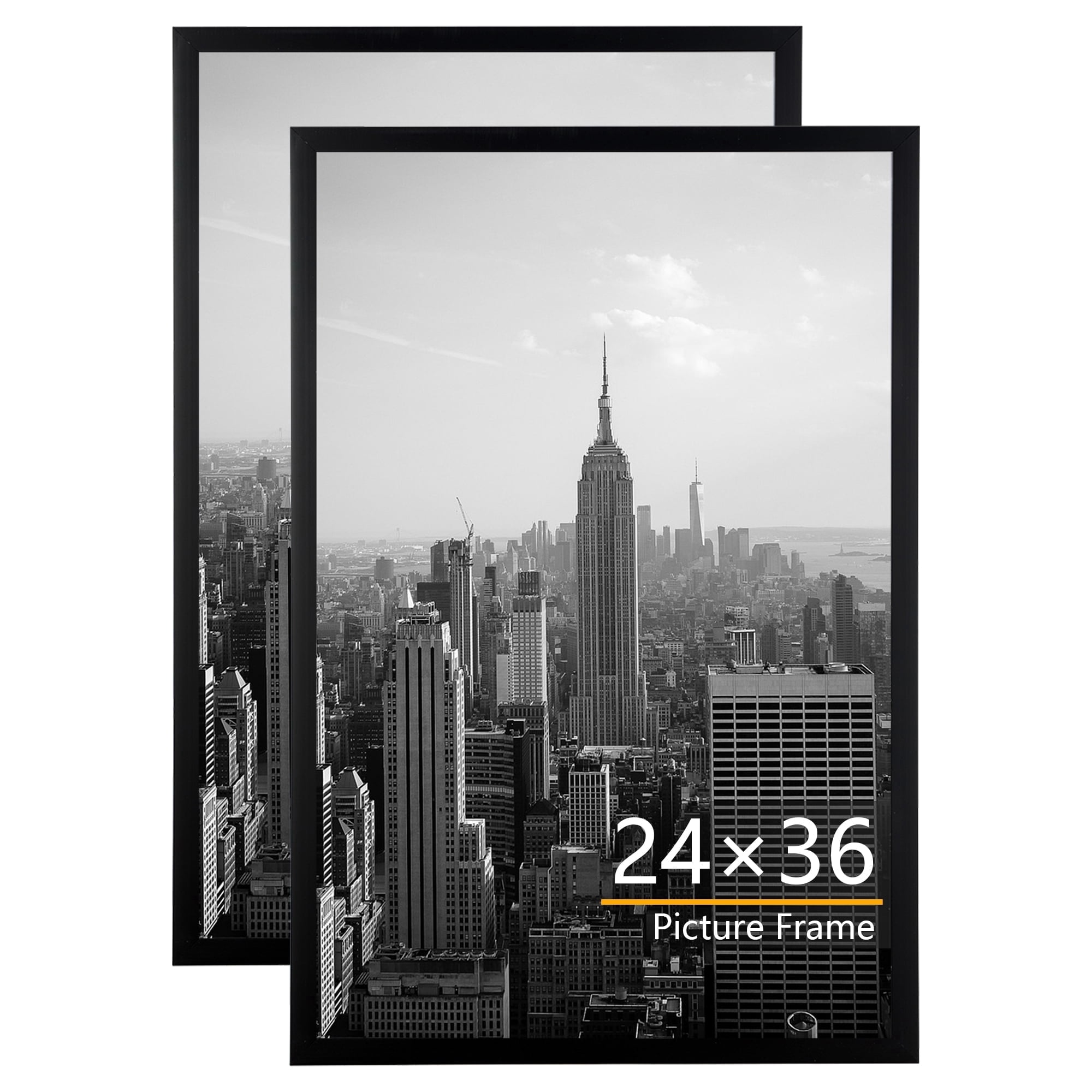 KAIWIN 24x36 Picture Frames Set of 2, Gallery Wall Poster Frames, Black