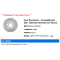 thumbnail image 2 of Front Brake Rotor - Compatible with 2007 Chevy Silverado 1500 Classic, 2 of 2
