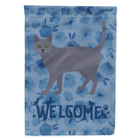 Korat #3 Cat Welcome Flag Canvas House Size