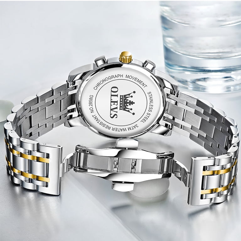 OLEVS Men's Luxury Chronograph Stainless Steel Watch photo 7