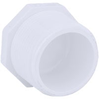 Charlotte Pipe Threaded Schedule 40 DWV 1-1/4 in. MIP PVC Plug PVC 02113  1200HA