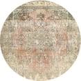 thumbnail image 1 of Ahgly Company Machine Washable Indoor Round Contemporary Deep Peach Orange Area Rugs, 6' Round, 1 of 7
