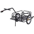 thumbnail image 5 of Convenient Folding Bicycle Cargo Storage Cart And Luggage Trailer With Hitch - Black, 5 of 12