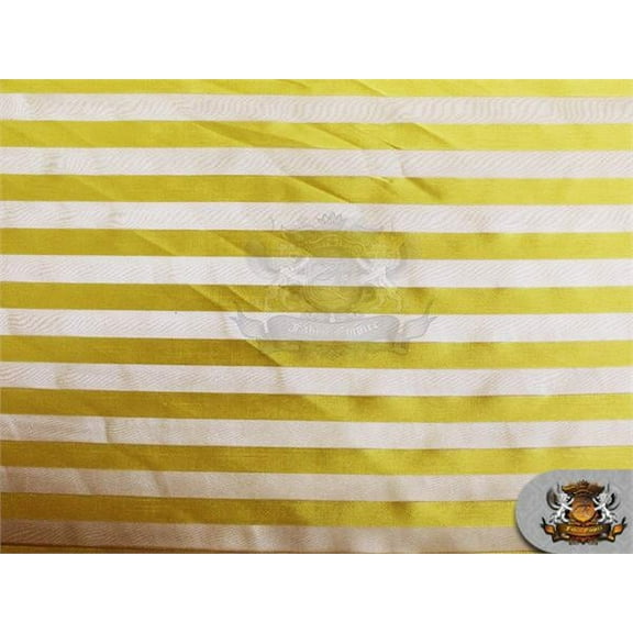 Organza Stripes Fabric Yellow / 60" Wide /Sold by the yard