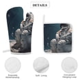 thumbnail image 4 of Funny Astronaut Oven And Pot Holders Sets, Heat Resistant Pads Kitchen Decor for Cooking Baking BBQ Grilling, Christmas Kitchen Gifts, 4 of 6