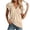 Beige, variant on Womens Athletic Tops Women's Casual Solid Color Tank Top for Everyday Wear Lightweight Stretchy Basic Layering Piece Platform Exclusive Styling Red S