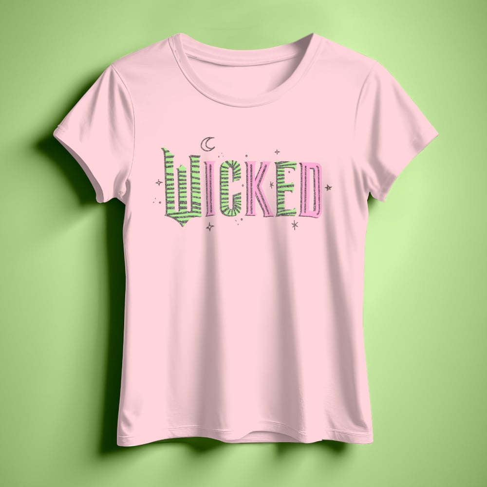 Wicked Girls Short Sleeve Graphic T-Shirt 2-Pack Bundle (Little Girls & Big Girls, Sizes 4-16)