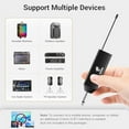 thumbnail image 5 of TONOR UHF Wireless Microphone System with Headset Mic/Lavalier Lapel Mic, Bodypack Transmitter, Rechargeable Receiver, 15 Channels 200ft Range 1/4" Output for Recording Live Performance PA Speaker, 5 of 9