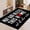 Color 4, variant on FJPT Floral Pattern With Yellow Circles Soft Small Area Rugs Non Slip Indoor Floor Carpet for Living Room Bedroom Decor 63x39.4 inch