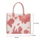 thumbnail image 3 of Bolso de mano con estampado de leopardo y vaca para mujer, grande de felpa de piel sintética Vintage, 3 of 5