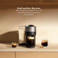 thumbnail image 2 of Cafetera y espresso Nespresso Vertuo Pop+ Deluxe de Breville con espumador de leche, Titan, 2 of 5