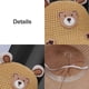 thumbnail image 3 of Gorro de pescador para bebé con circunferencia de la cabeza de 47-50cm, gorro de lavabo con oso de dibujos animados para hombre y mujer, bonito sombrero protector solar, color amarillo, 3 of 5