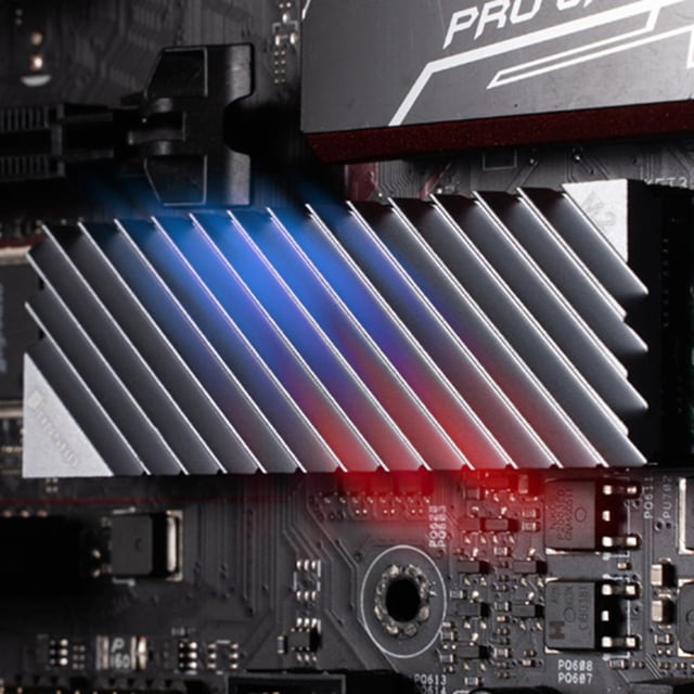 Disipador de calor de aluminio para disco duro M.2 2280 SSD con almohadilla térmica para PC de escritorio