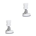 thumbnail image 1 of Advancent Soporte para cabezal de ducha Montado en la pared Soporte para cabezal de ducha Estante Perforación libre Extraíble Reutilizable Abrazadera gris blanco 2piezas Advancent CBP078459, 1 of 6