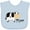 Blue, variant on Inktastic Moo says the cow Boys or Girls Baby Bib