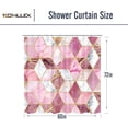 thumbnail image 5 of Pink Gold Geometric Marble Shower Curtain 72Wx72H Inch Abstract Ombre Blush Mauve Shower Curtain Bathroom Set Modern Luxury Girly Shower Curtain for Women Aesthetic Texture Art Home Decor, 5 of 5