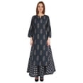 thumbnail image 1 of Phagun Ensemble Kurti et Jupe en Coton Ethnique Indien pour Femmes Robe de Soirée Imprimée Tenue Traditionnelle, 1 of 7