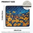 thumbnail image 2 of ZIATUBLES Washing Machine Top Dust Cover Washer and Dryer Top Protector Mat for Laundry Room Versatile Home Kitchen Decor Accessories, 24 x 19.7 Inch, Daisy Midnight, 2 of 7