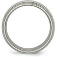 thumbnail image 3 of Chisel Titanium Polished 8.2mm Grooved and Beaded Edge Band - Ring Size 10.0-4.8gm, 3 of 8