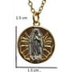 thumbnail image 5 of Collar De La Virgen De Guadalupe, Chapada En Oro 18k Y Acero Quirurgico Sin Marca dorado con plata, 5 of 5