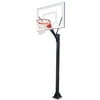 First Team Sport II-BP Steel-Acrylic In Ground Fixed Height Basketball System, Grey