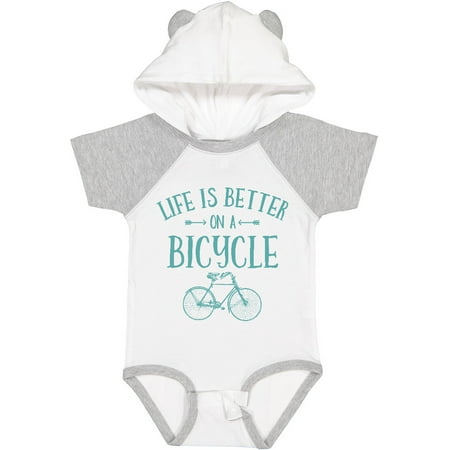 

Inktastic Life s Better on a Bicycle Gift Baby Girl Bodysuit