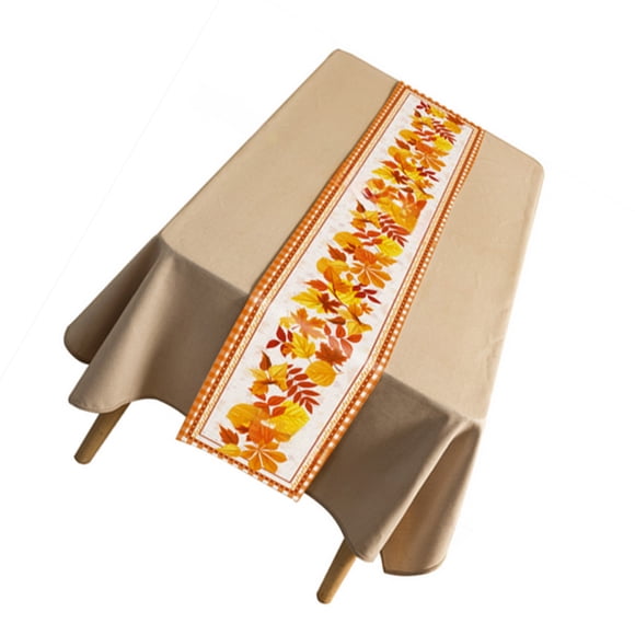 Toystoory Caminos de de Acción de Gracias, cubierta de de poliéster moderna, Protector de escritorio, jardín, Picnic, fiesta festiva, Kits de decoración para fiestas Tipo2/33*178cm Toystoory HA067698-02