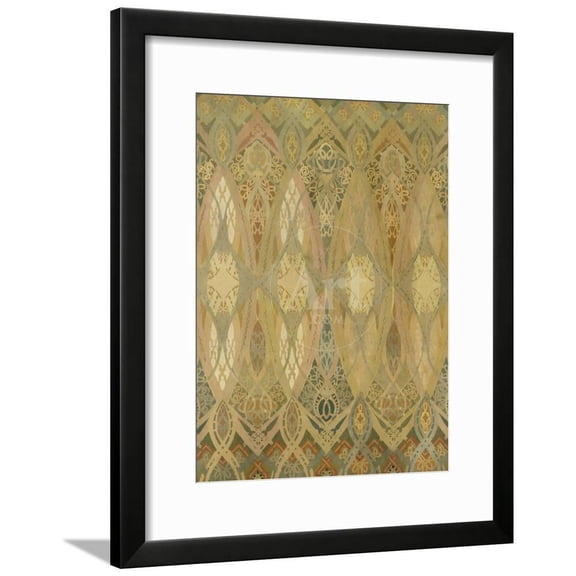 Fragment de la d�coration peinte de la salle centrale du Stock Exchange de Chicago construit en, Framed Art Print Wall Art by Louis Henry Sullivan Sold by Art.Com
