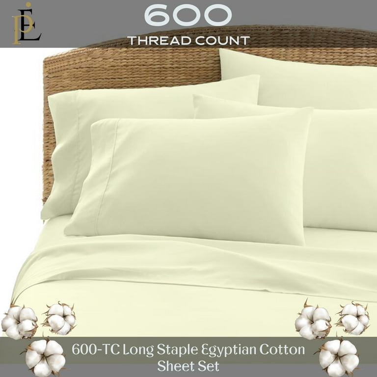 THREAD SPREAD 100% Pure Egyptian Cotton Split King Sheets Sets for A