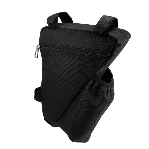 Motoforti Bike Triangle Frame Bag with Bottle Holder Cycling Storage Bag for Road Mountain Bike Black